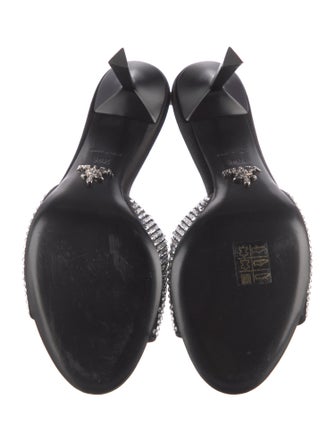 Prada Satin Printed Slides