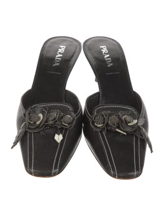 Prada Leather Mules