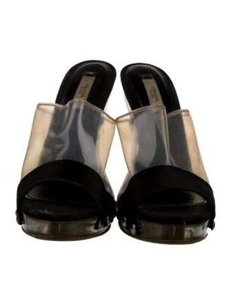 Prada PVC Studded Accents Slides