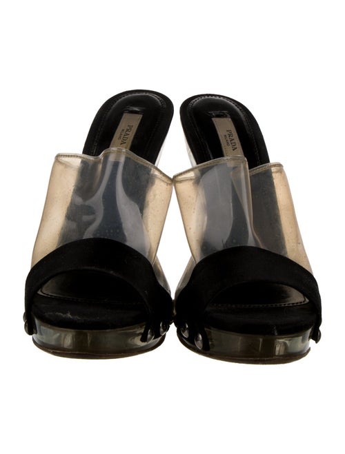 Prada PVC Studded Accents Slides