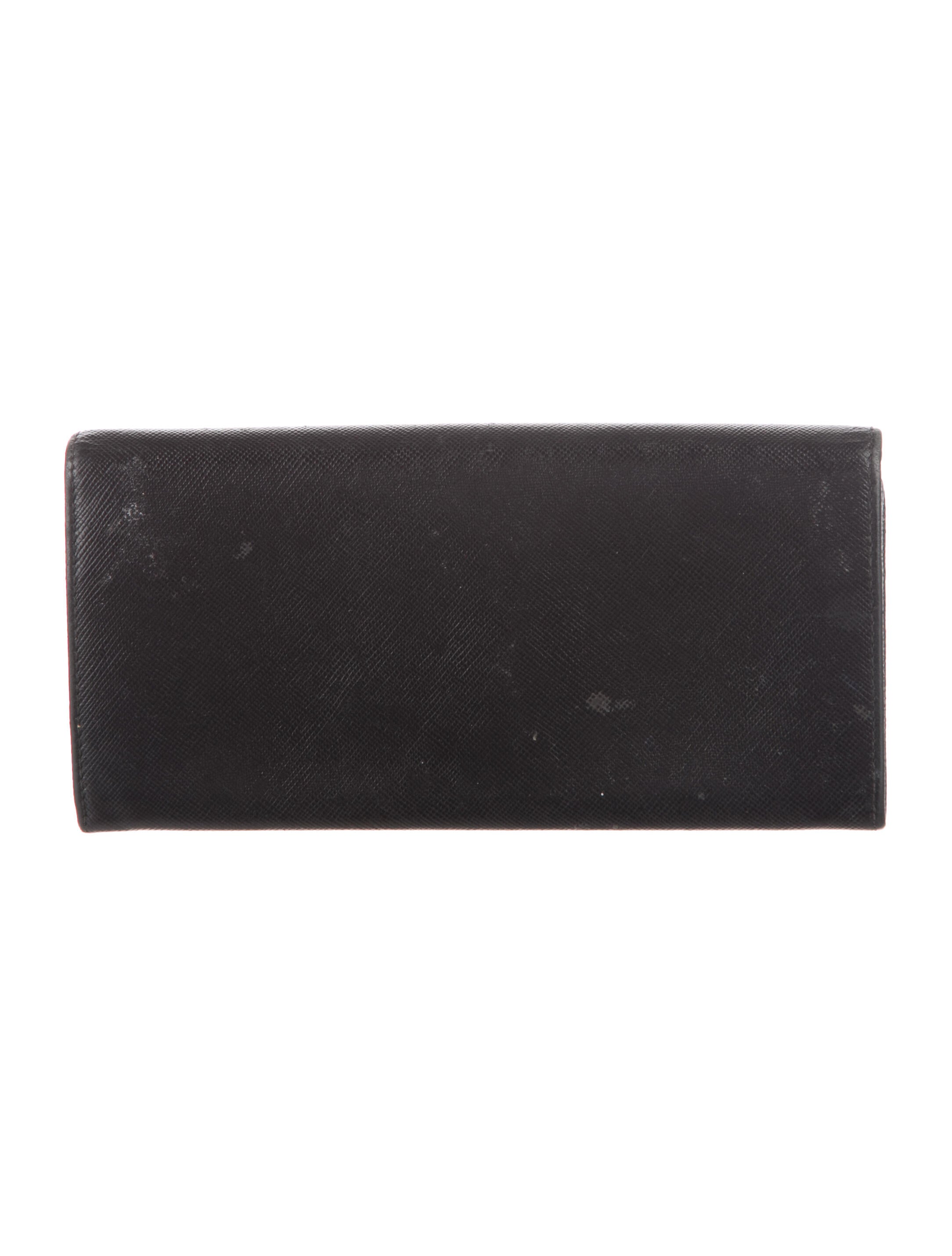 Prada Saffiano Cuir Leather Continental Wallet