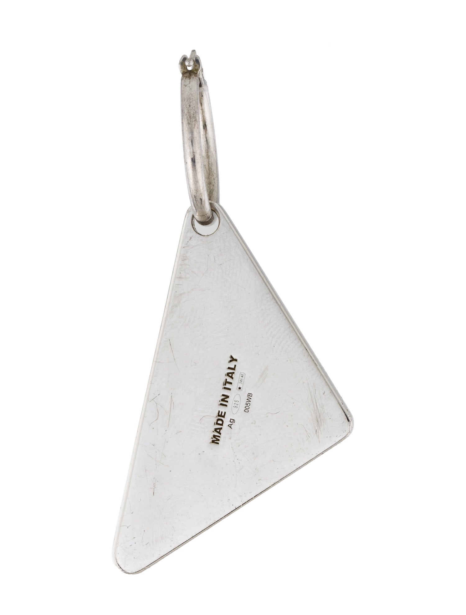 Prada Symbole Single Pendant Drop Earring