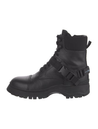 Prada Leather Combat Boots