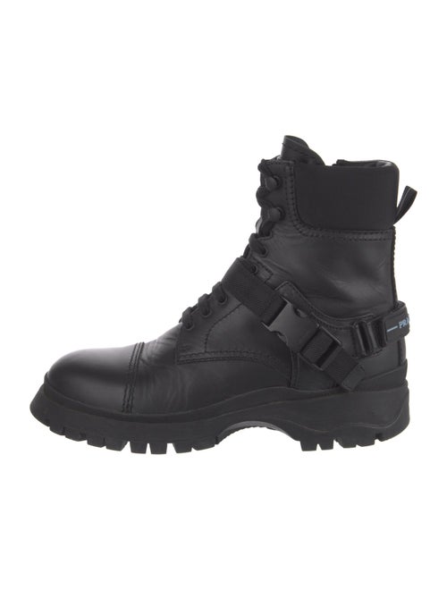 Prada Leather Combat Boots