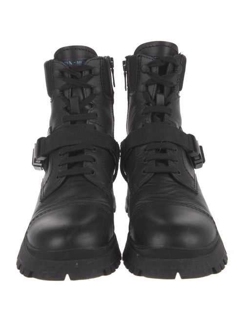Prada Leather Combat Boots