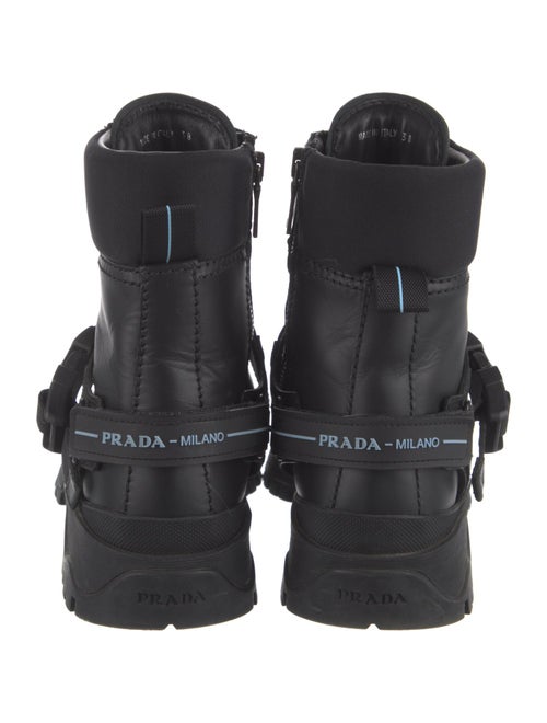 Prada Leather Combat Boots