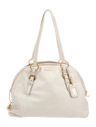 Prada Cervo Lux Leather Shoulder Bag