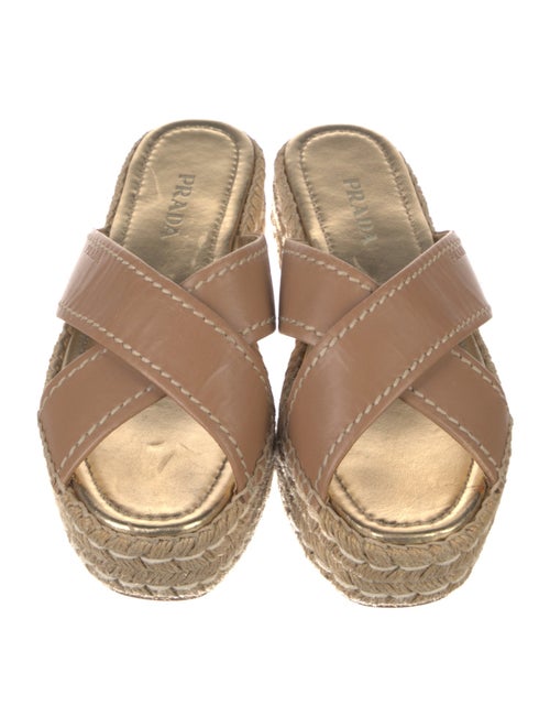Prada Leather Espadrilles