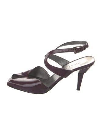 Prada Patent Leather Slingback Pumps