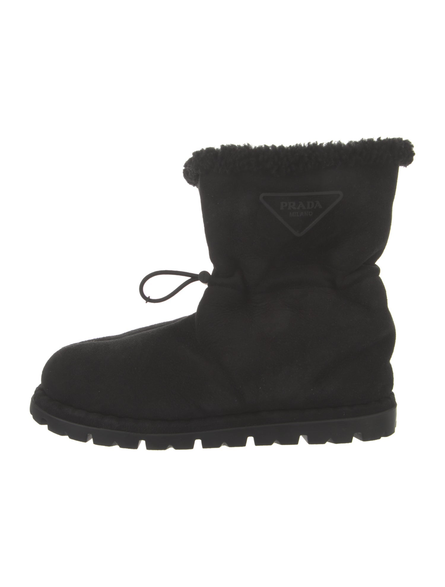 Prada Suede Combat Boots