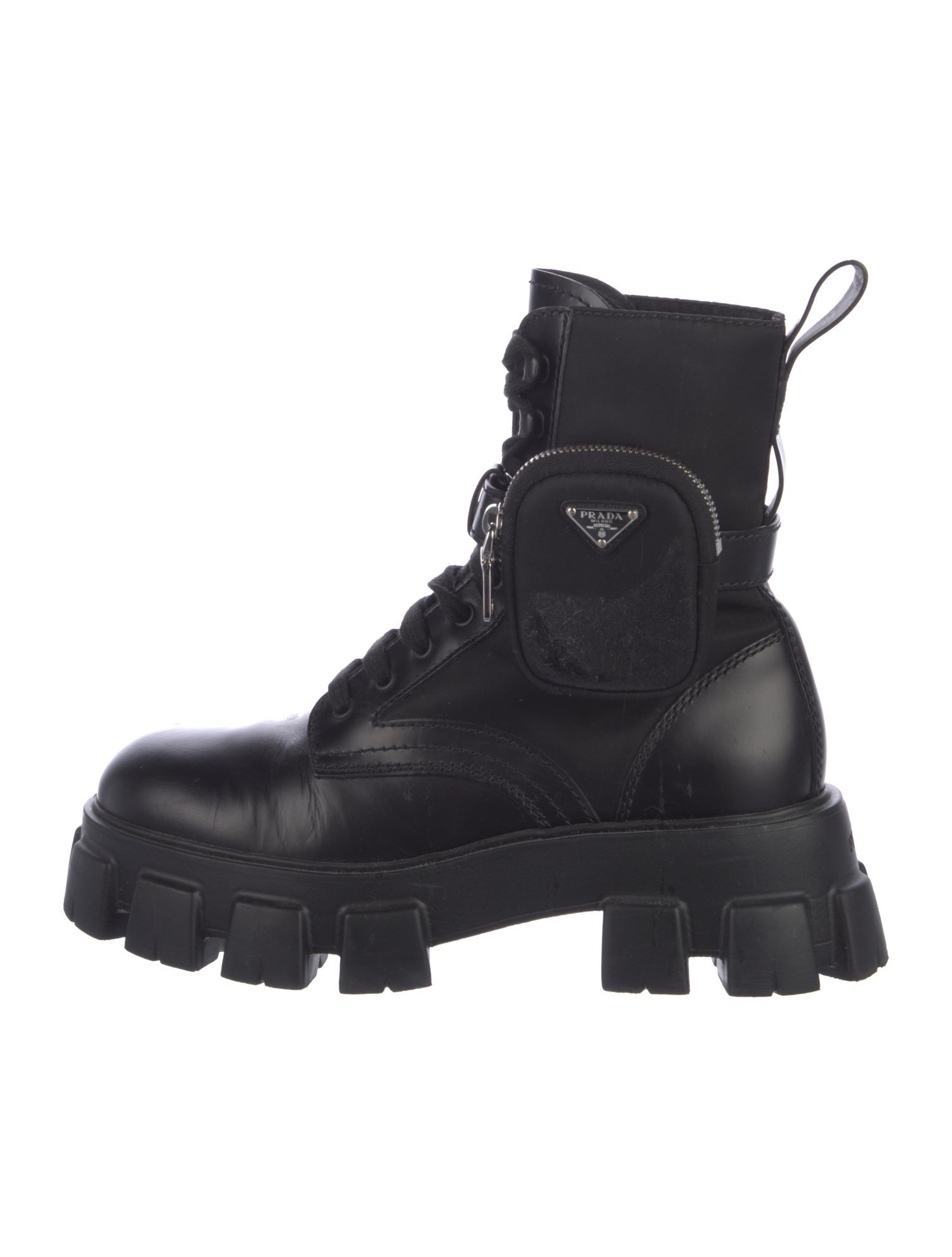 Prada Nylon Combat Boots