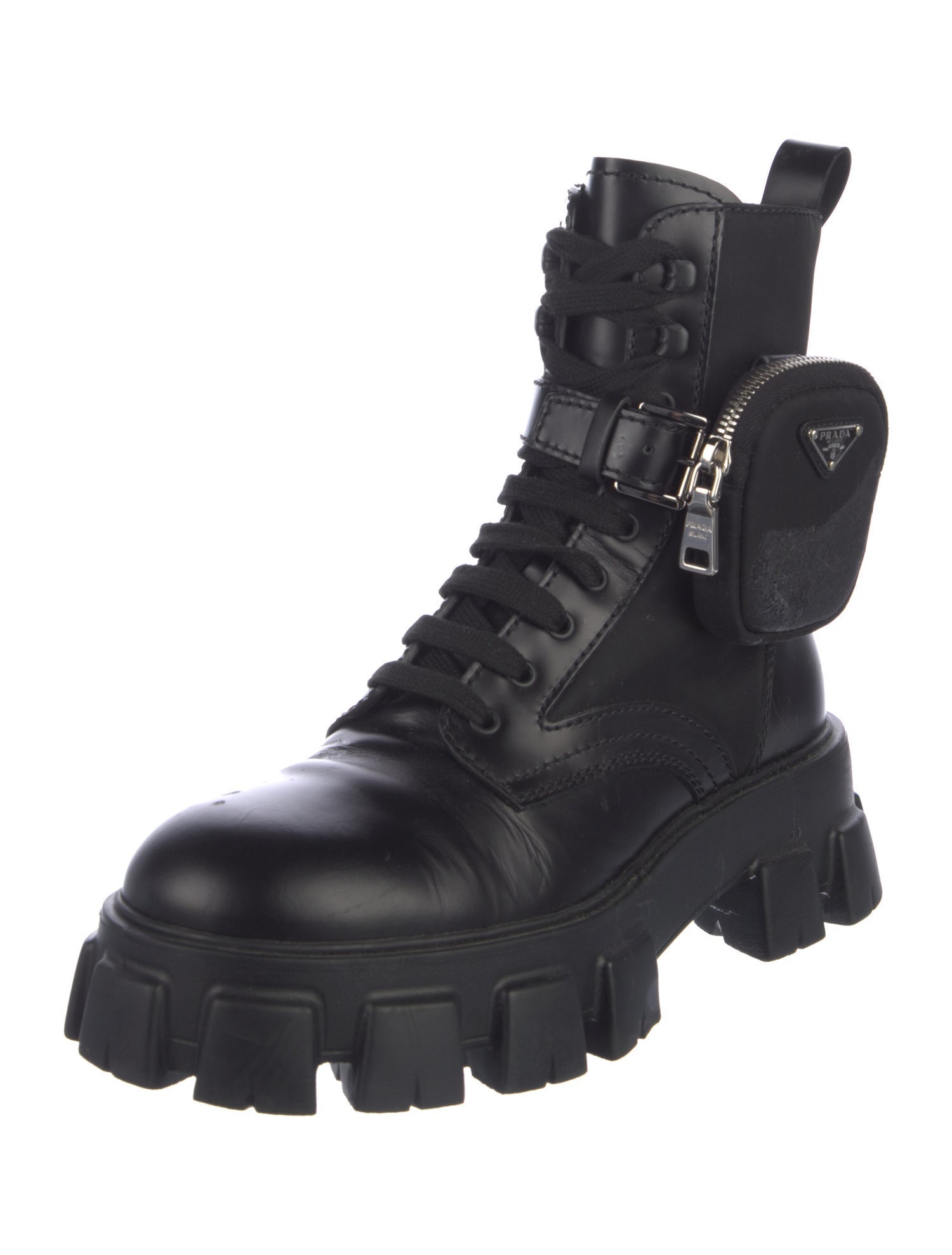 Prada Nylon Combat Boots