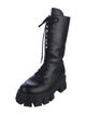 Prada Leather Combat Boots