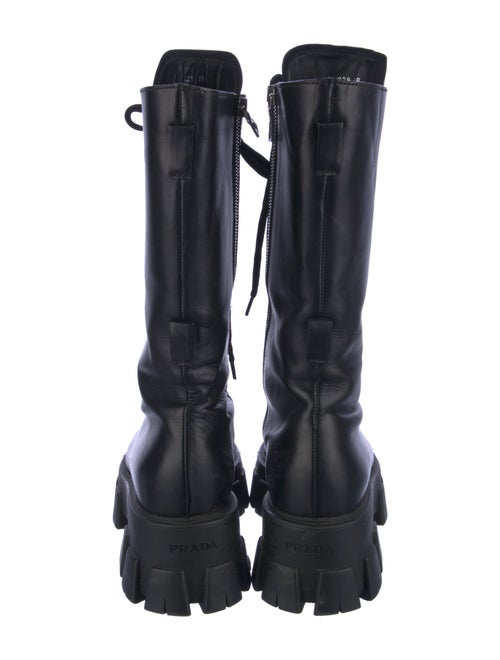Prada Leather Combat Boots