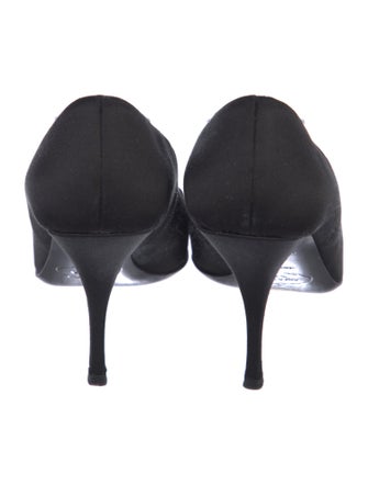 Prada Satin Crystal Embellishments Sandals