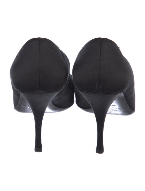 Prada Satin Crystal Embellishments Sandals