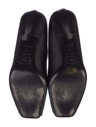 Prada Satin Crystal Embellishments Sandals