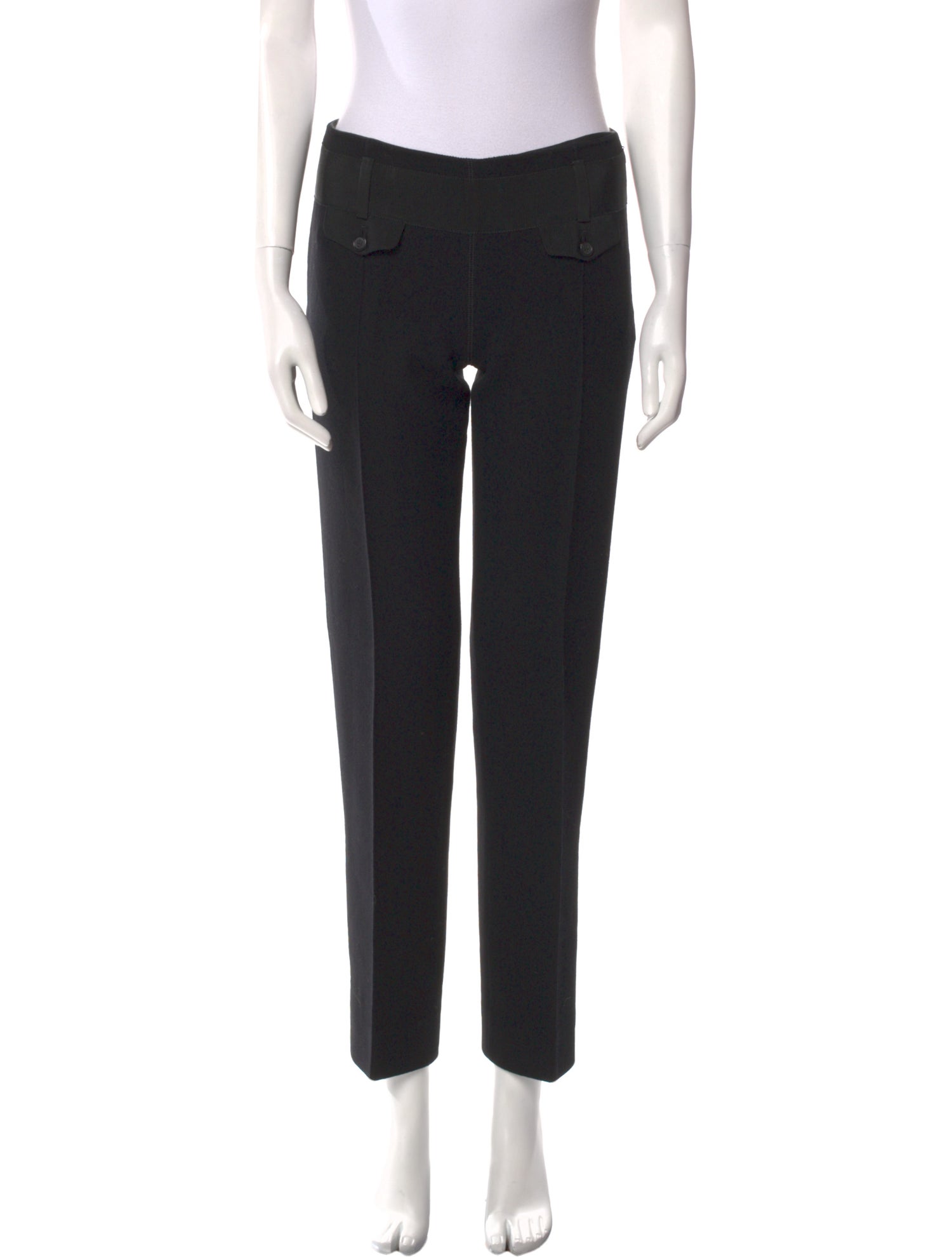 Prada Virgin Wool Straight Leg Pants