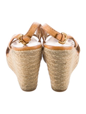 Prada Leather Slingback Sandals