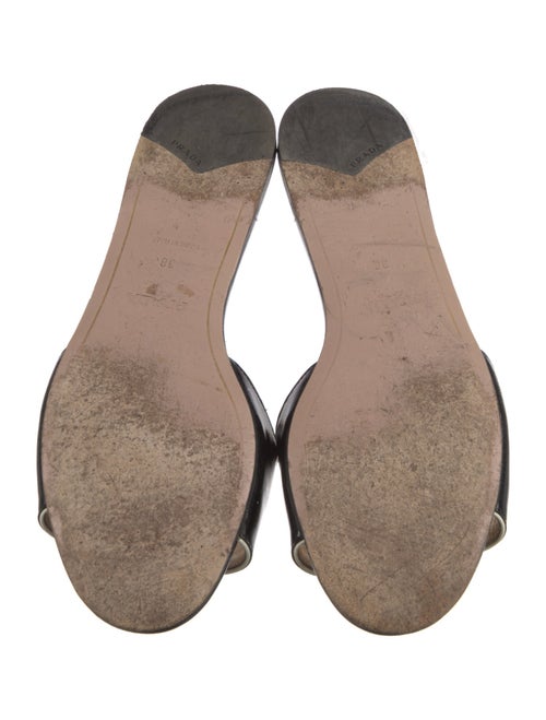 Prada Saffiano Leather Slides