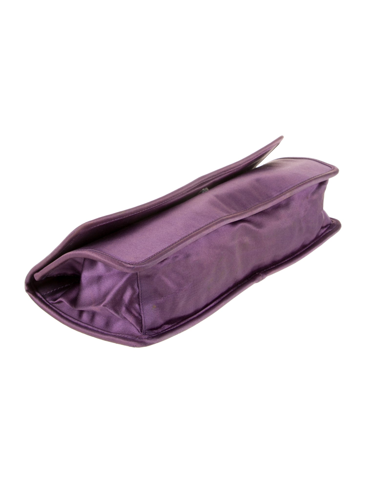 Prada Enameled Metal Triangle Evening Bag