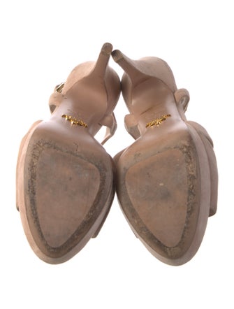 Prada Suede Slingback Sandals