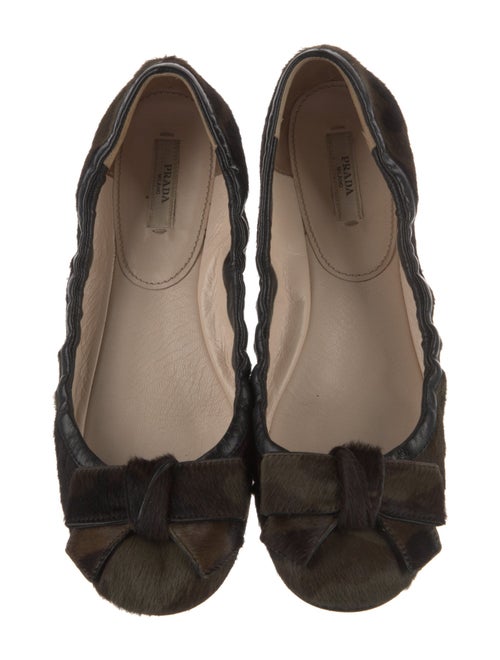 Prada Ponyhair Camouflage Print Flats