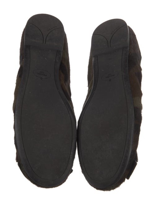 Prada Ponyhair Camouflage Print Flats