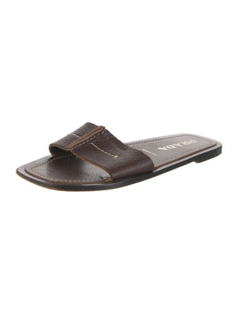 Prada Leather Slides