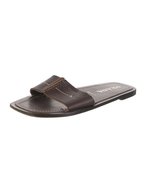 Prada Leather Slides