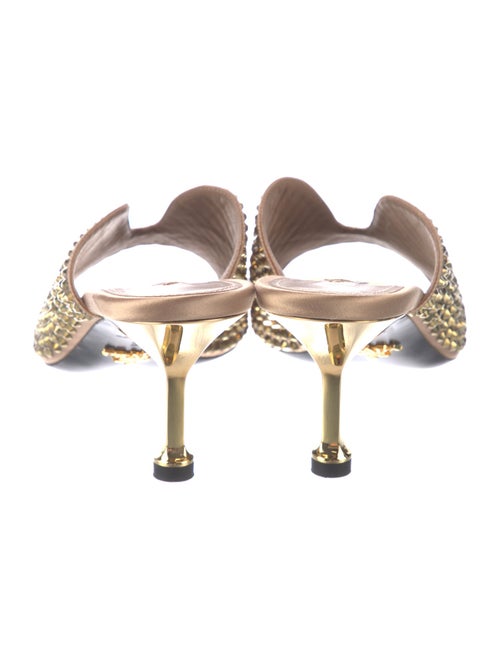 Prada Satin Studded Accents Mules