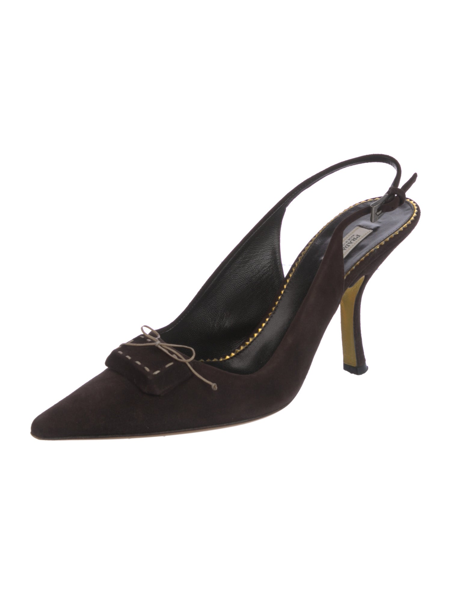 Prada Suede Slingback Pumps