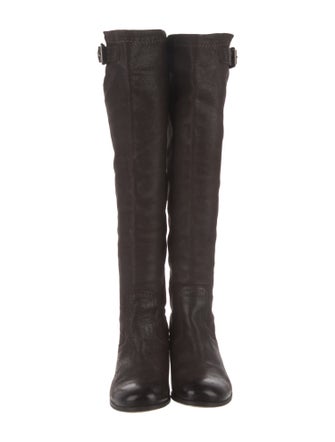 Prada Leather Riding Boots