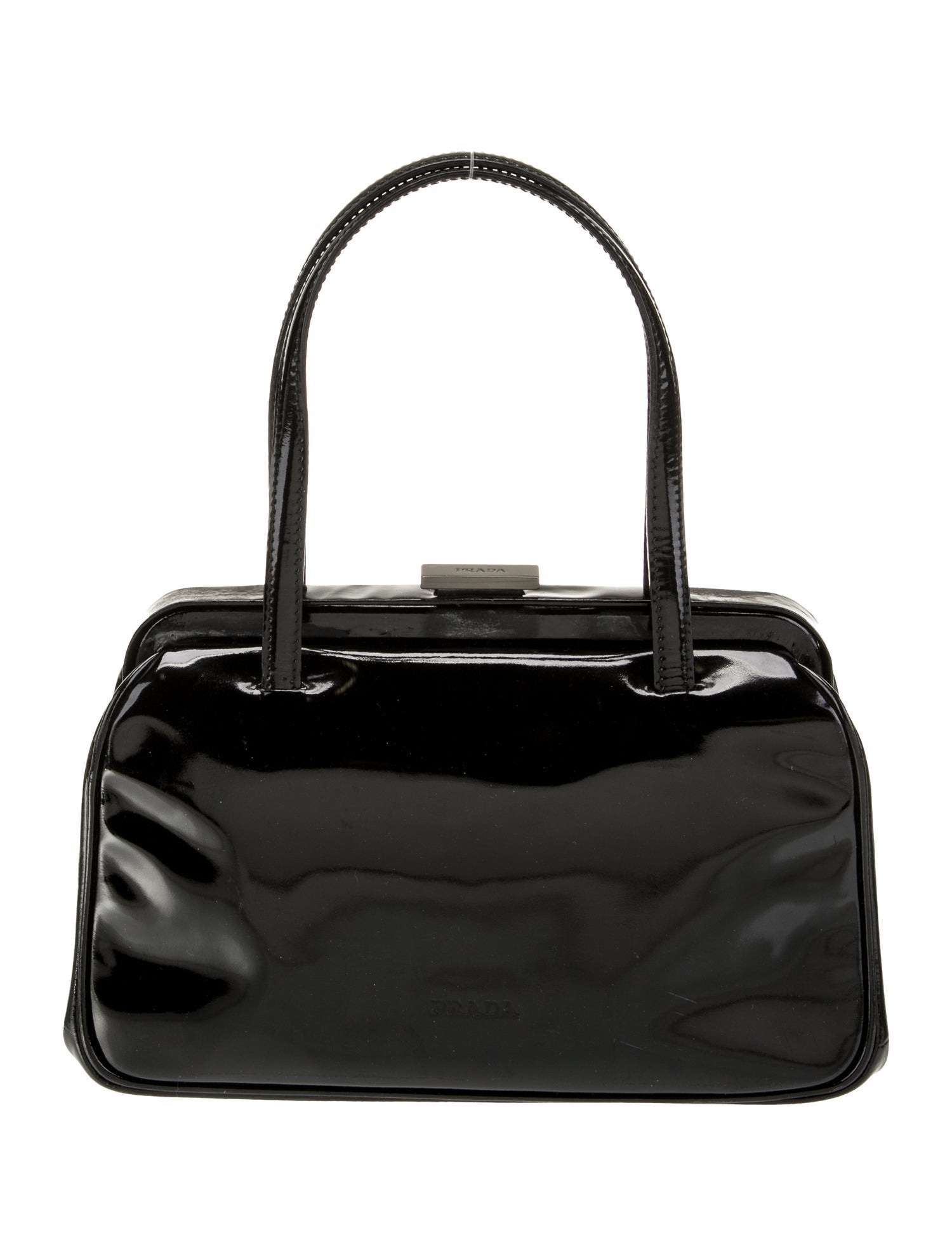 Prada Vernice Leather Top Handle Bag