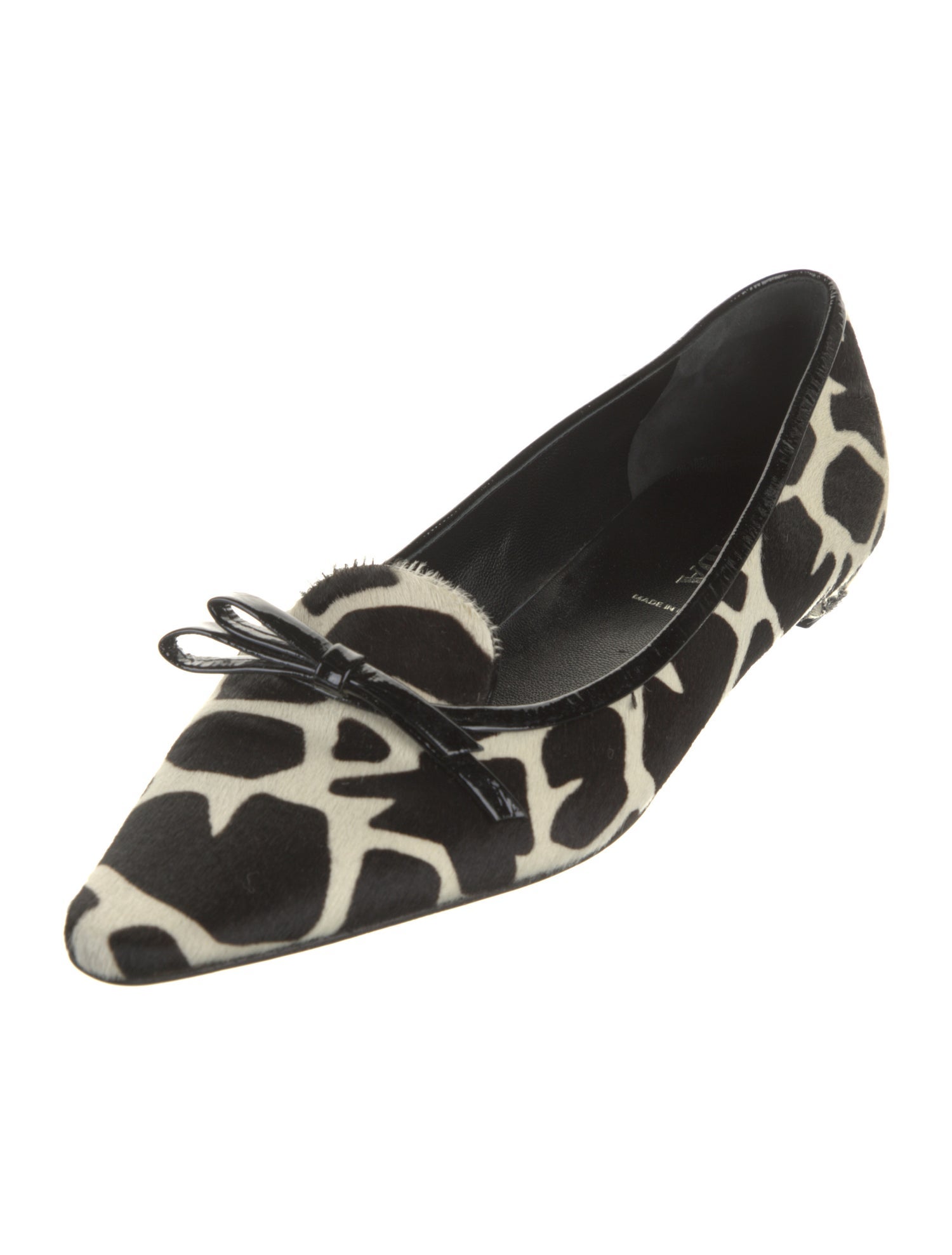 Prada Ponyhair Animal Print Loafers