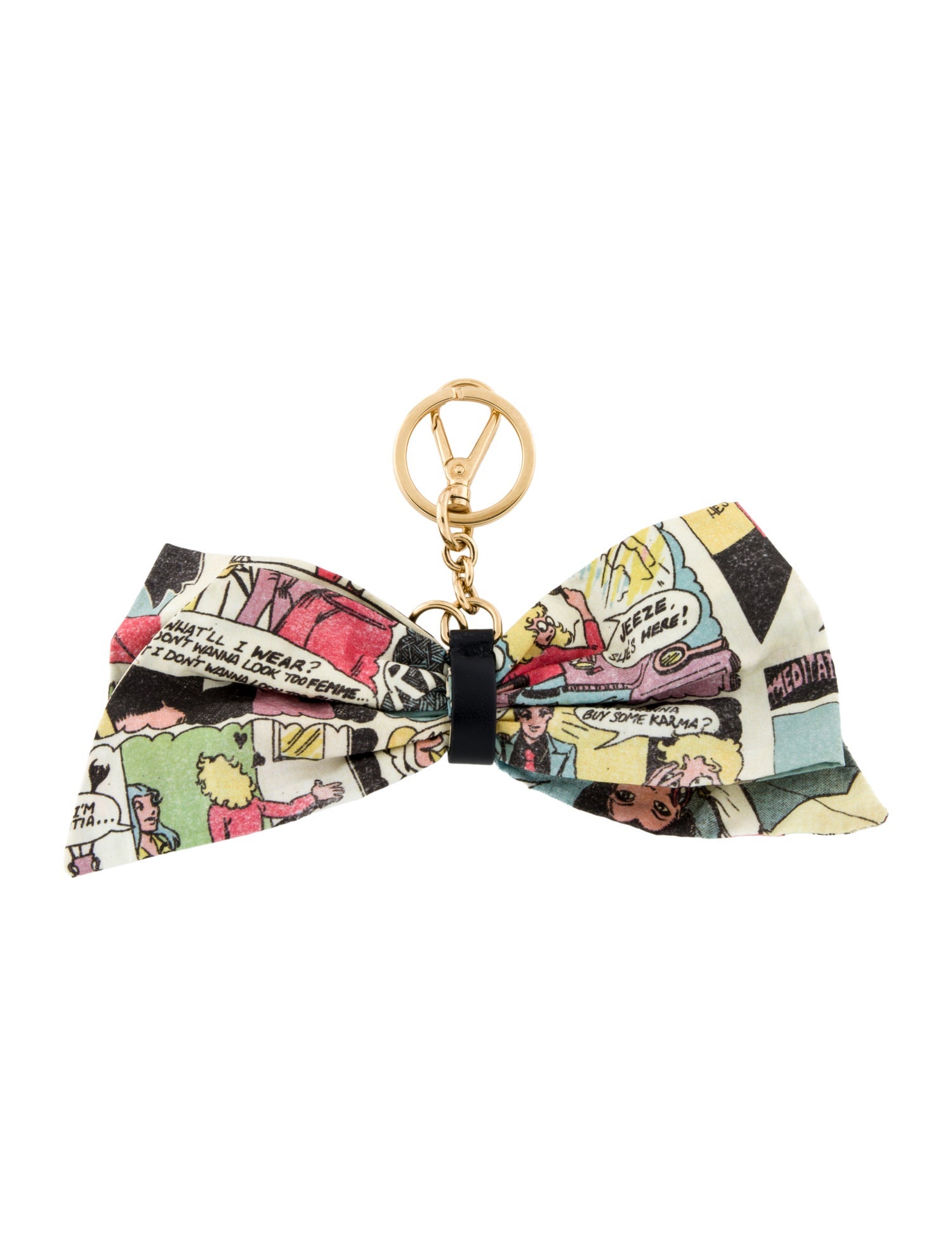 Prada Multicolor bow charm with keychain