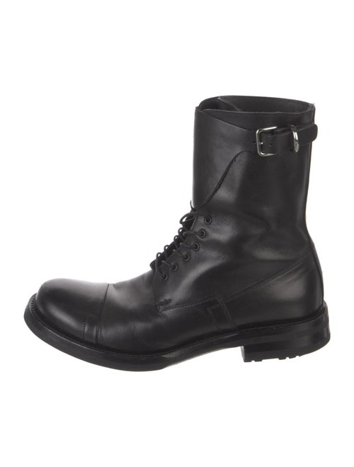 Prada Leather Combat Boots