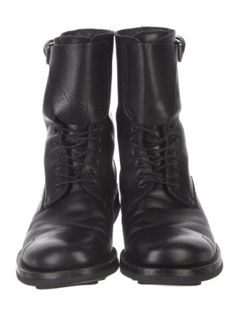 Prada Leather Combat Boots