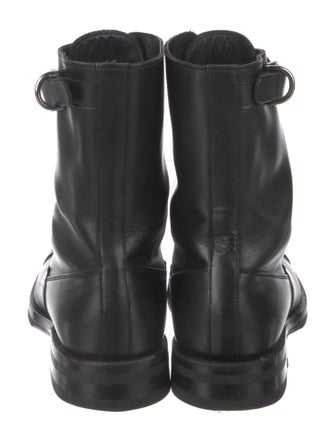 Prada Leather Combat Boots