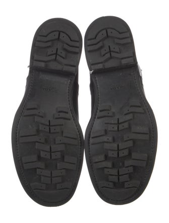 Prada Leather Combat Boots