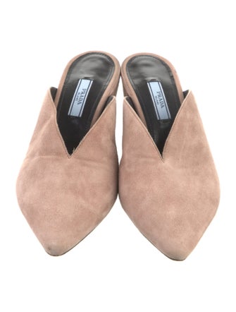 Prada Suede Mules