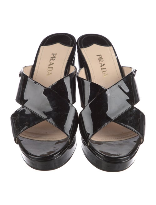 Prada Patent Leather Slides