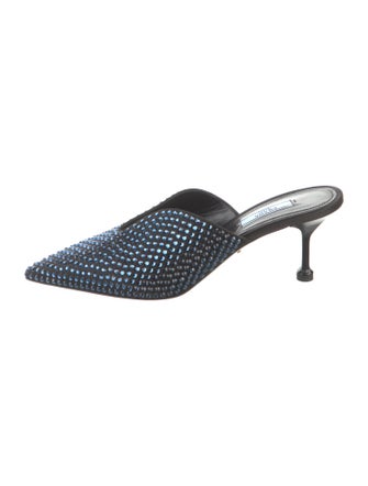 Prada Crystal Crystal Embellishments Mules