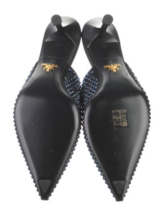 Prada Crystal Crystal Embellishments Mules