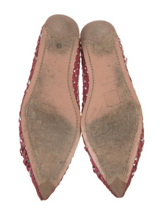 Prada Leather Bow Accents Ballet Flats