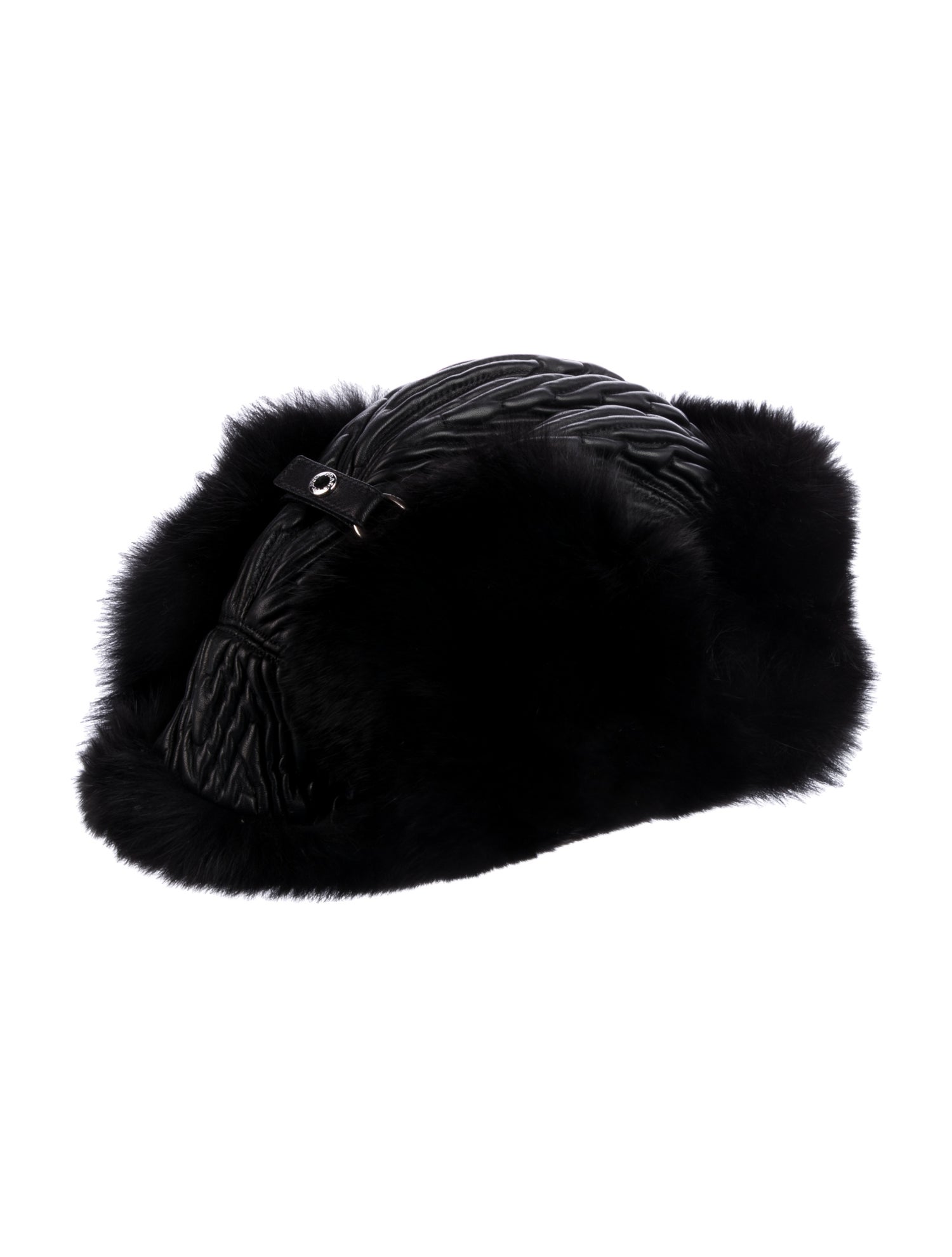 Prada Leather Winter Hat