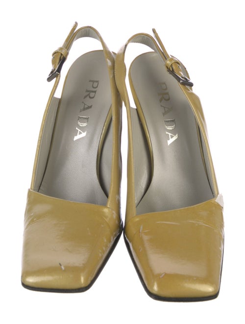 Prada Patent Leather Slingback Pumps