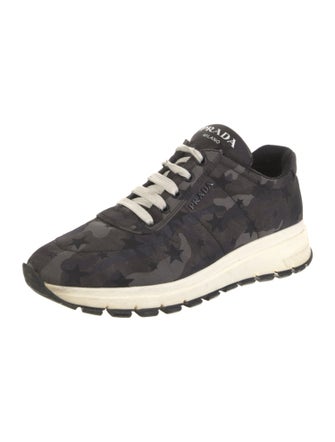 Prada Nylon Printed Athletic Sneakers
