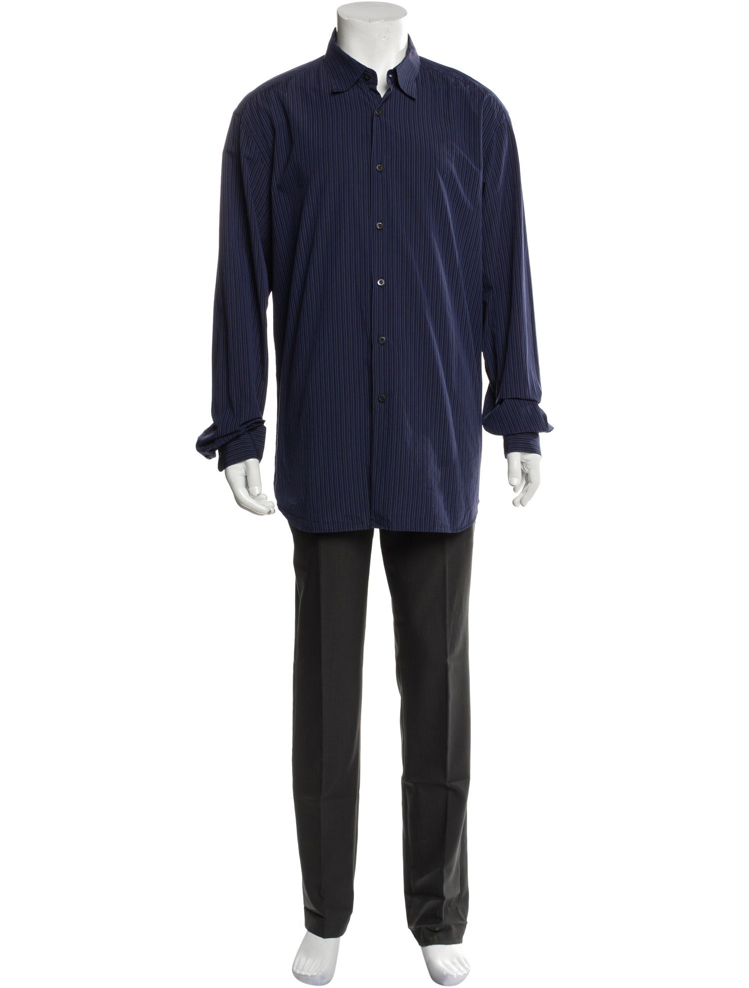 Prada 2012 Striped Dress Shirt