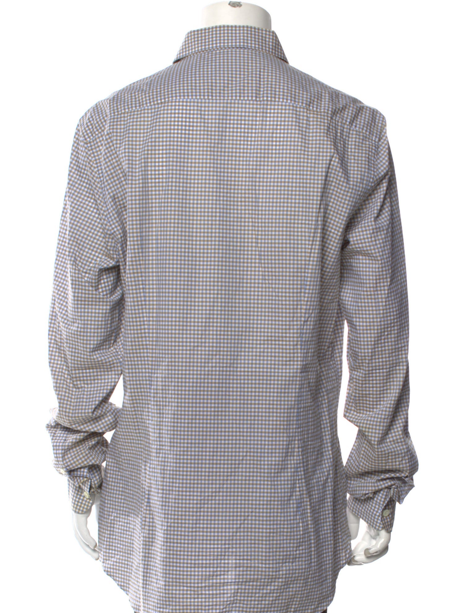 Prada 2021 Plaid Print Dress Shirt